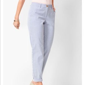 Talbots Chino blue striped pants